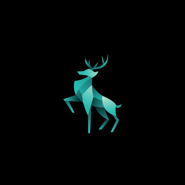 3D geometric deer by Aksa Inov