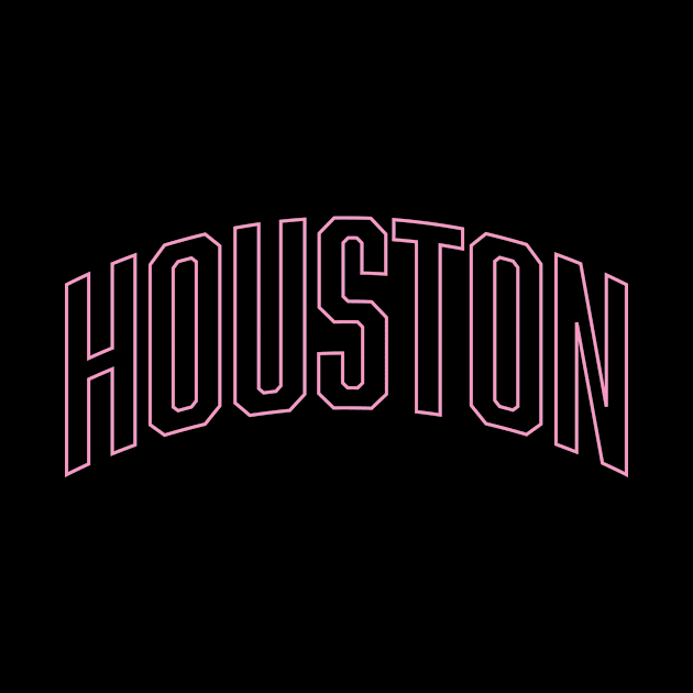 Houston Pink Outline by Good Phillings