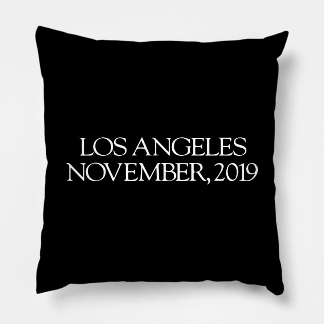 LA November, 2019 Pillow by MinerUpgrades