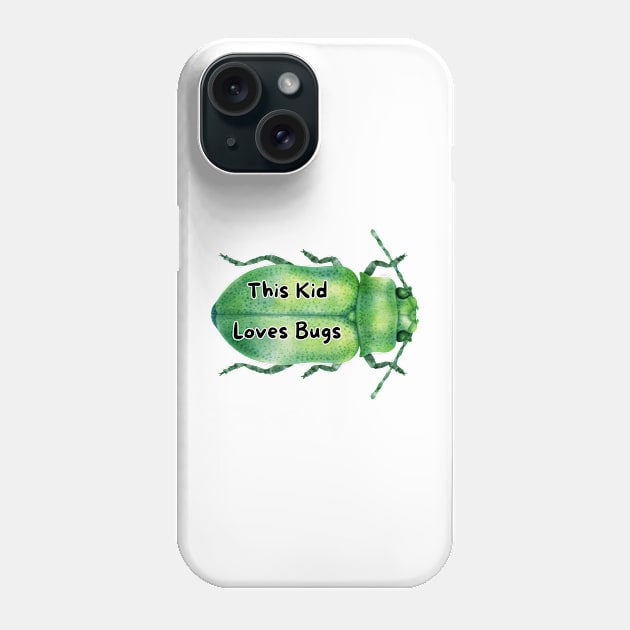 Kids Entomology Shirt Phone Case by TrapperWeasel