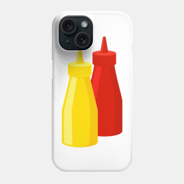 Mustard and ketchup Phone Case by positive_negativeart