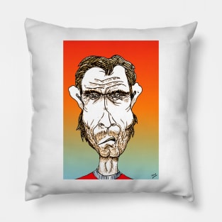 Clint Eastwood Cartoon Caricature Pillow