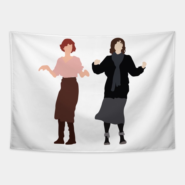 Breakfast Club Girls Dancing Tapestry by FutureSpaceDesigns