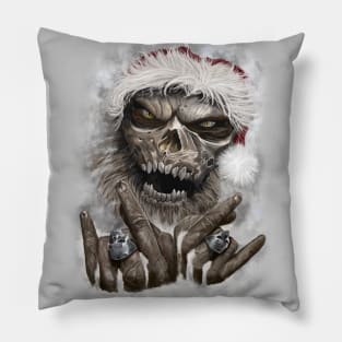 Skele Claus Rocks! Pillow