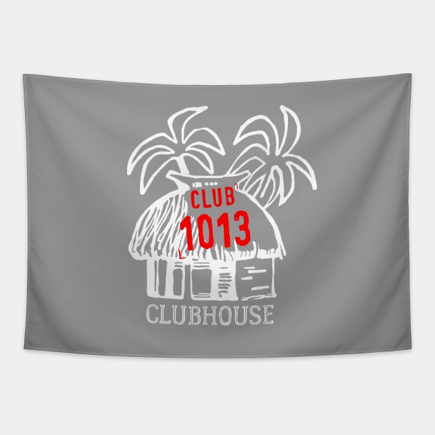 Club 1013 (Front ONLY) Clubhouse Tapestry by Red Island