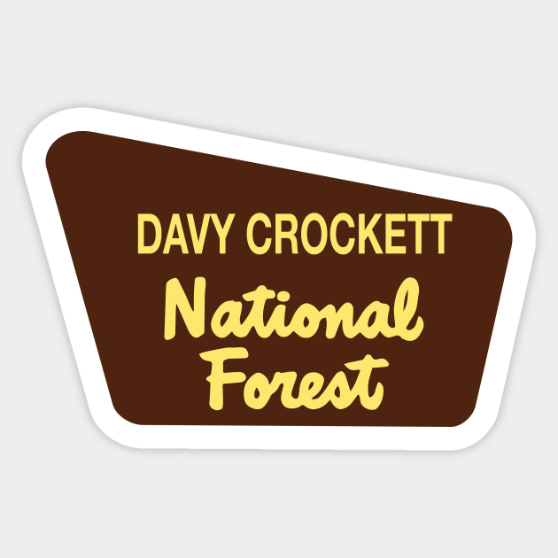 Davy Crockett National Forest - National Forest - Sticker