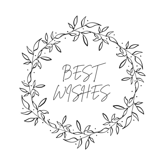 Best Wishes Simple by Honu Art Studio