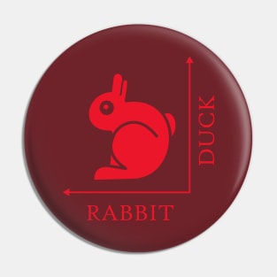 Duck Rabbit Illusion Pin