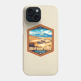 Great Sand Dunes  National Park Vintage WPA Style National Parks Art Phone Case