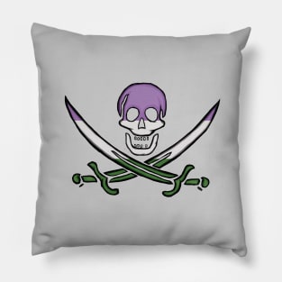 Genderqueer Pirate Pride Pillow