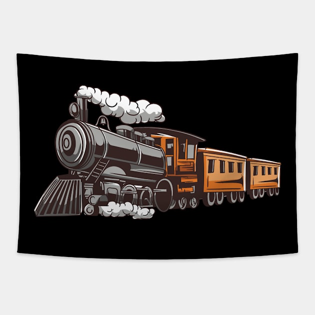 train snoring train dream train express motive Tapestry by Shirtjaeger