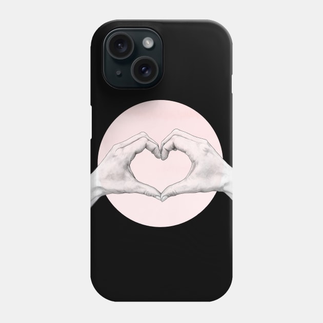 Heart in Hands Phone Case by LauraGraves