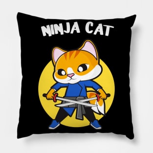 Funny Ninja Cat Cats Lover Gift Pillow