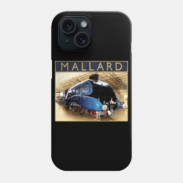 LNER A4 Mallard and Nameplate Phone Case by SteveHClark