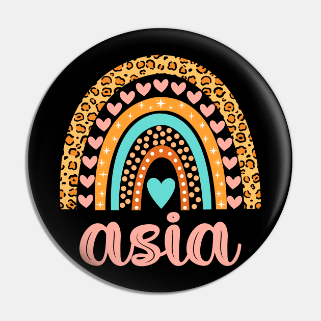 Asia Name Birthday Pin by CreativeShirt