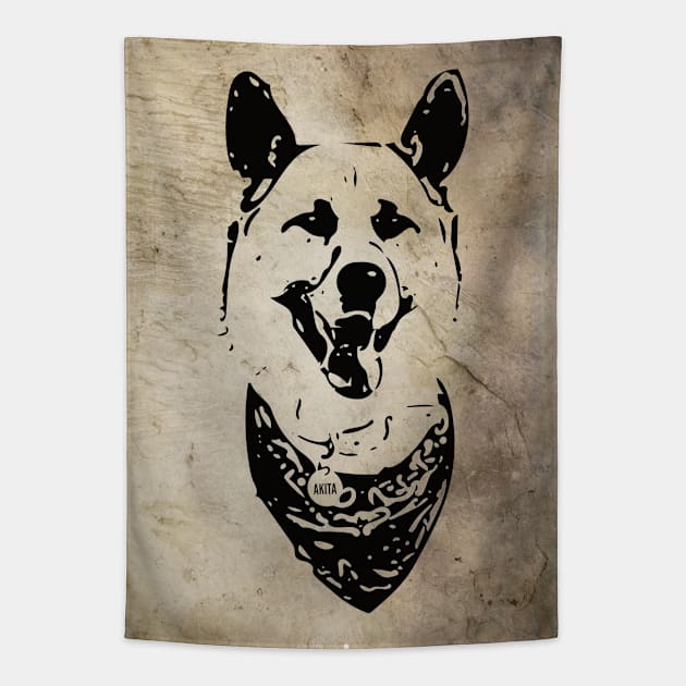 Akita Inu Tapestry by DoggyStyles