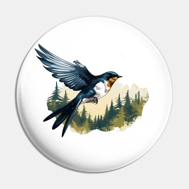 Swallow Bird Pin by zooleisurelife