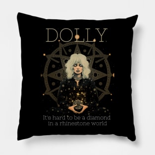 Dolly Parton Psychedelic Zen Meditation Pillow