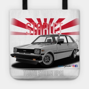 Toyota Starlet KP61 White Tote