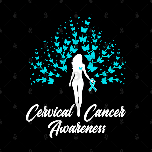 Cancer Awareness Cervical Warrior Survivor by ZNOVANNA