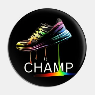 Champ sneaker design Pin
