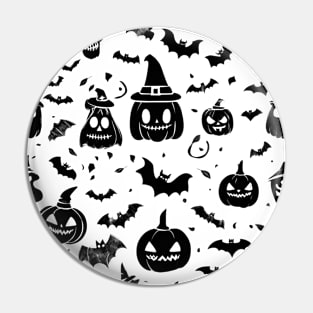 Happy Halloween typography poster with handwritten calligraphy text illustration Pin