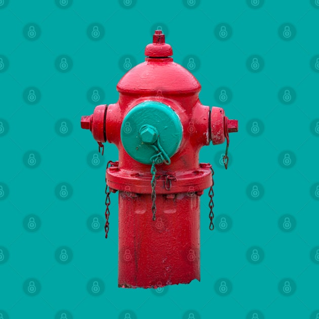 Red Traverse City Iron Works Smooth Hydrant by Enzwell