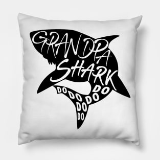 Grandpa Shark (Baby Shark) - Minimal Lyrics Shirt Pillow