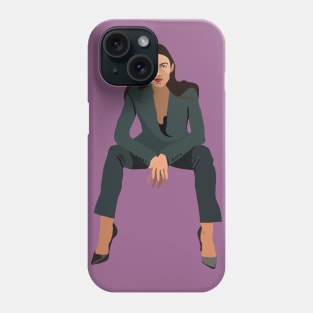 AOC Alexandria Ocasio Cortez illustration Phone Case