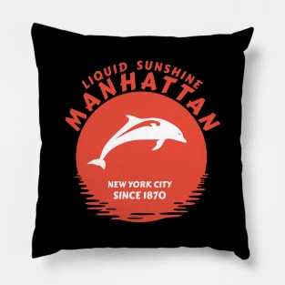 Manhattan - Liquid Summer Since 1870 Pillow
