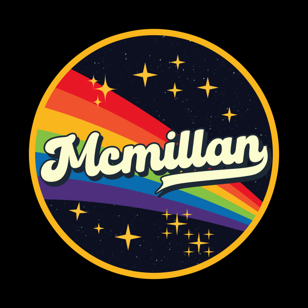 Mcmillan // Rainbow In Space Vintage Style by LMW Art