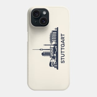 Stuttgart Skyline Emblem Phone Case