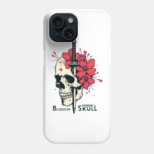 Sworded Blossom Skull Phone Case