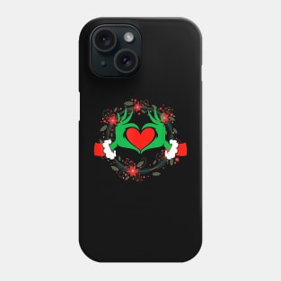 Funny Elf With Cute Heart Hands Style Christmas Costumes Phone Case