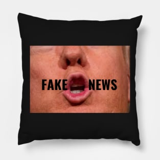 Funny Donald Trump Saying FAKE NEWS Facemask Political Humor Pillow