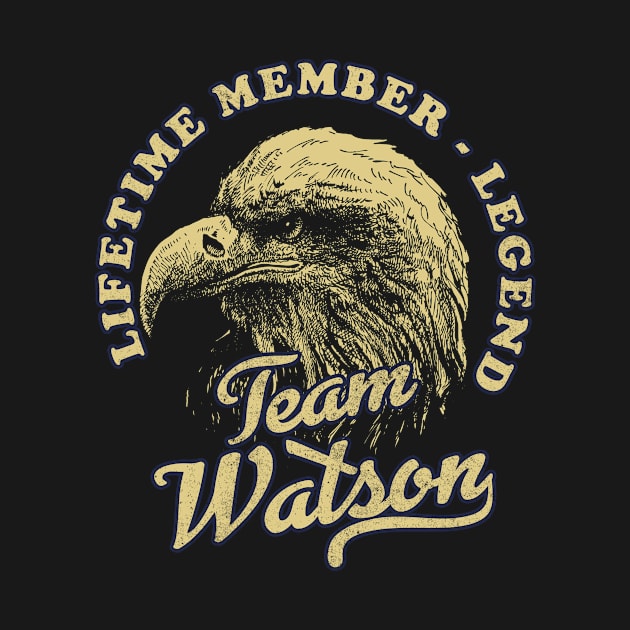 Watson Name - Lifetime Member Legend - Eagle by Stacy Peters Art