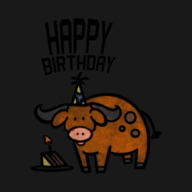 Bull Birthday by trippyart