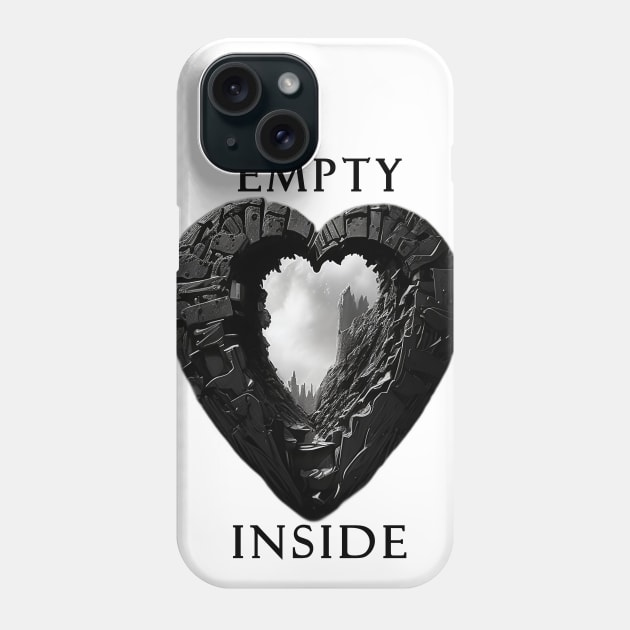 Empty Inside - Hollow Heart Steampunk Style Phone Case by AniMilan Design