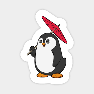 Penguin Umbrella Magnet