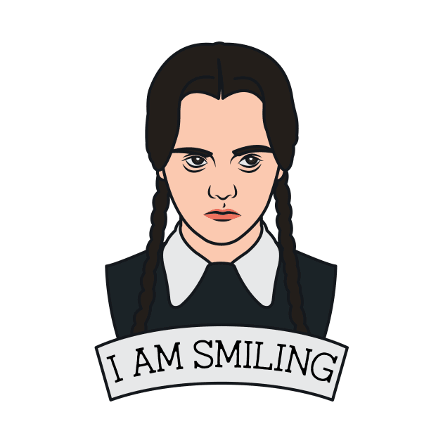 Wednesday Addams I Am Smiling by redbarron