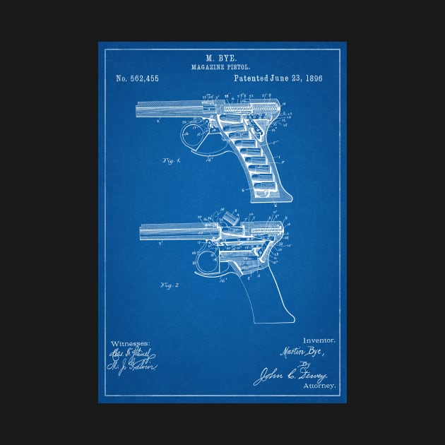 Machine Pistol Blueprint by NeilGlover