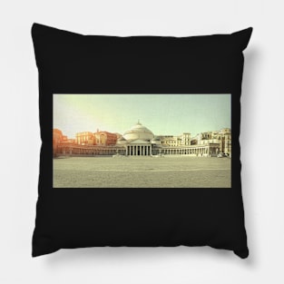 plebiscito' s square, Naples -  Italy Pillow