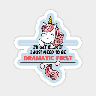 unicorn cute quotes Magnet