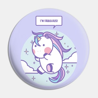 Cute Fabulous Unicorn Pin