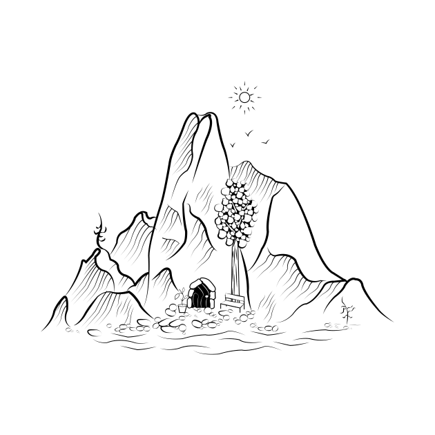 Cave in mountains by AtomicTurquoise