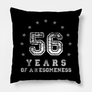 Vintage 56 years of awesomeness Pillow