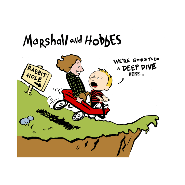 Marshall and Hobbes by BeckyandShoulderAngel