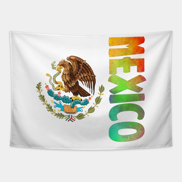 Mexico Coat of Arms Design Tapestry by Naves