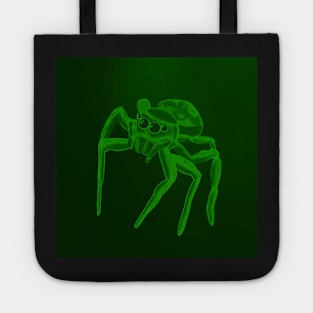 Jumping Spider Drawing V20 (Green 2) Tote