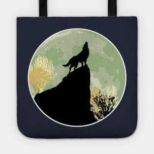 Wolf howling Tote